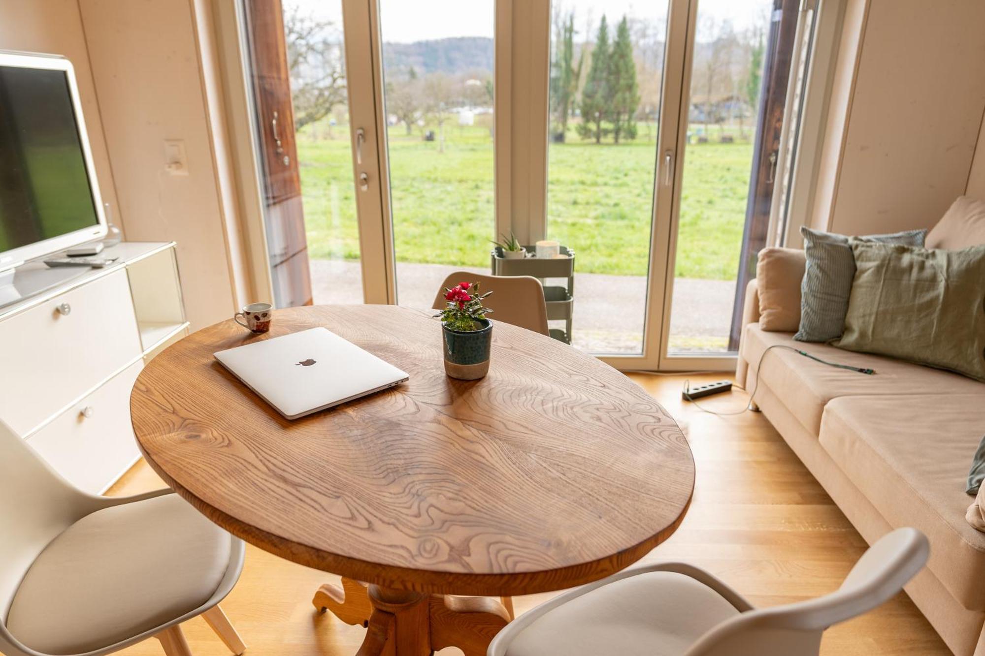 Tiny House Chez Claudine - Relaxen, Workspace, Naehe Thermen, Netflix, Free Parking & Wifi Brugg  Esterno foto